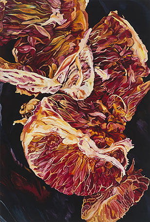 Blood Orange, oil on canvas painting by Logan Bruce