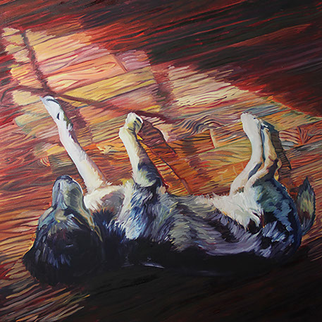 Nic, oil on canvas painting by Logan Bruce