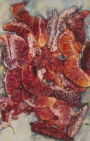 Fruits of Academia, oil on canvas painting by Logan Bruce