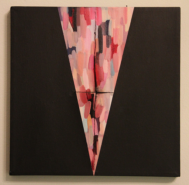 Nothing, oil on cut canvas by Logan Bruce