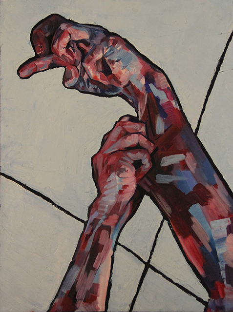 Untitled Arms, oil on canvas painting by Logan Bruce