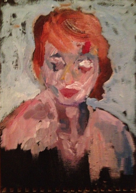 Maryanne, oil on board painting by Logan Bruce